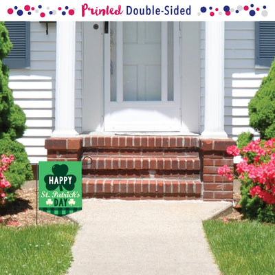 St. Patrick's Day - Outdoor Home Decorations - Double-Sided Saint Patty's Day Party Garden Flag - 12 x 15.25 inches