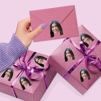 Custom Photo Fun Face Cut-Out Stickers - Set of 24