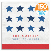 Custom Text - Stars & Stripes Napkins