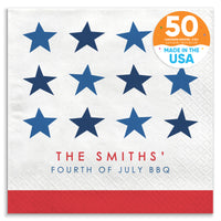 Custom Text - Stars & Stripes Napkins