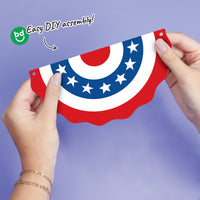 Stars & Stripes Garland Banner - 15 Pc