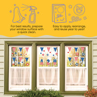 Stars & Stripes Window Clings