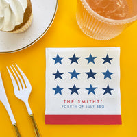 Custom Text - Stars & Stripes Napkins