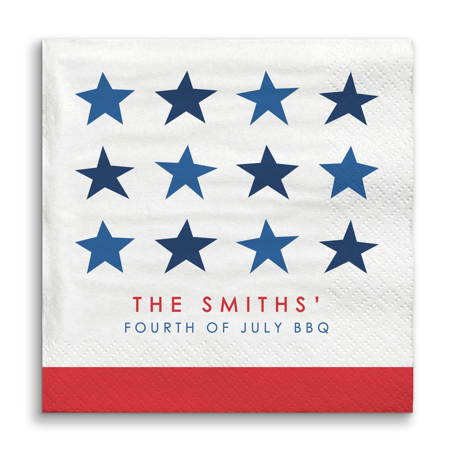 Custom Text - Stars & Stripes Napkins