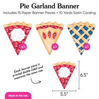 Summer Pie Garland Banner - 15 Pc