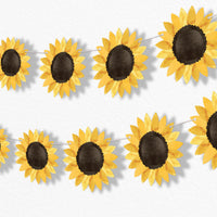 Sunflower Garland Banner - 15 Pc