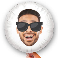 Personalized Fun Face Sunglasses Balloon - Double Sided - 1 Ct