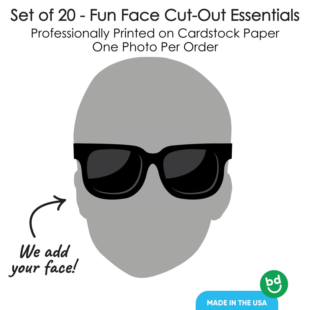 Custom Fun Face Sunglasses Essentials - 20 Ct
