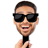 Custom Sunglasses Fun Face Photo Paddles