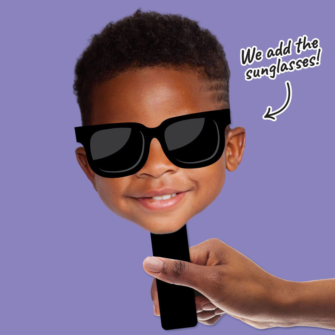 Custom Sunglasses Fun Face Photo Paddles