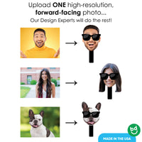 Custom Sunglasses Fun Face Photo Paddles