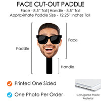 Custom Sunglasses Fun Face Photo Paddles
