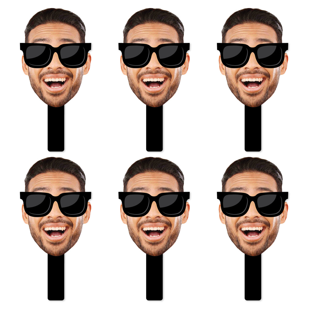 Custom Sunglasses Fun Face Photo Paddles