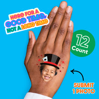Custom Magic Show Temporary Tattoos - 12 Ct