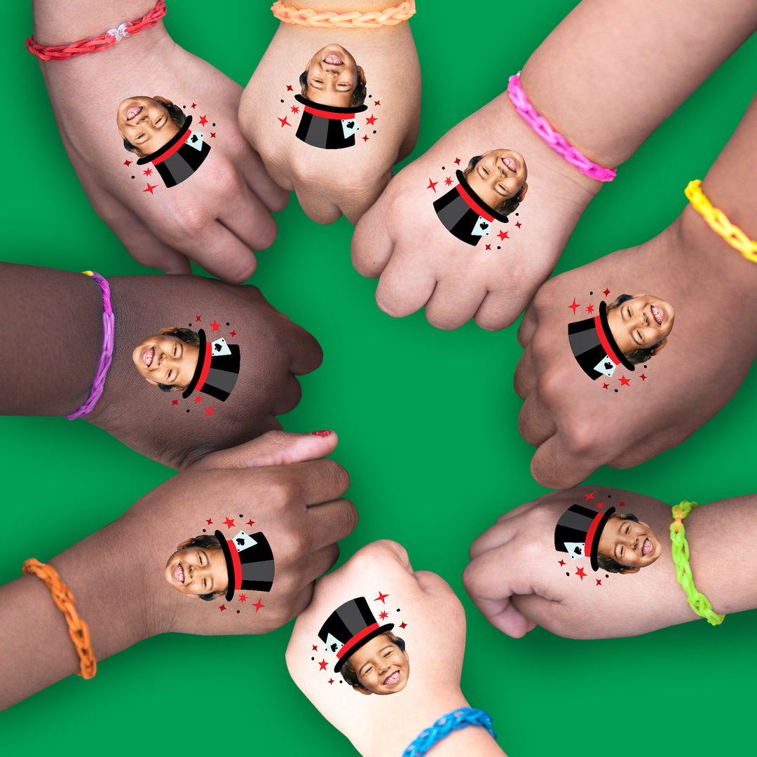 Custom Magic Show Temporary Tattoos - 12 Ct