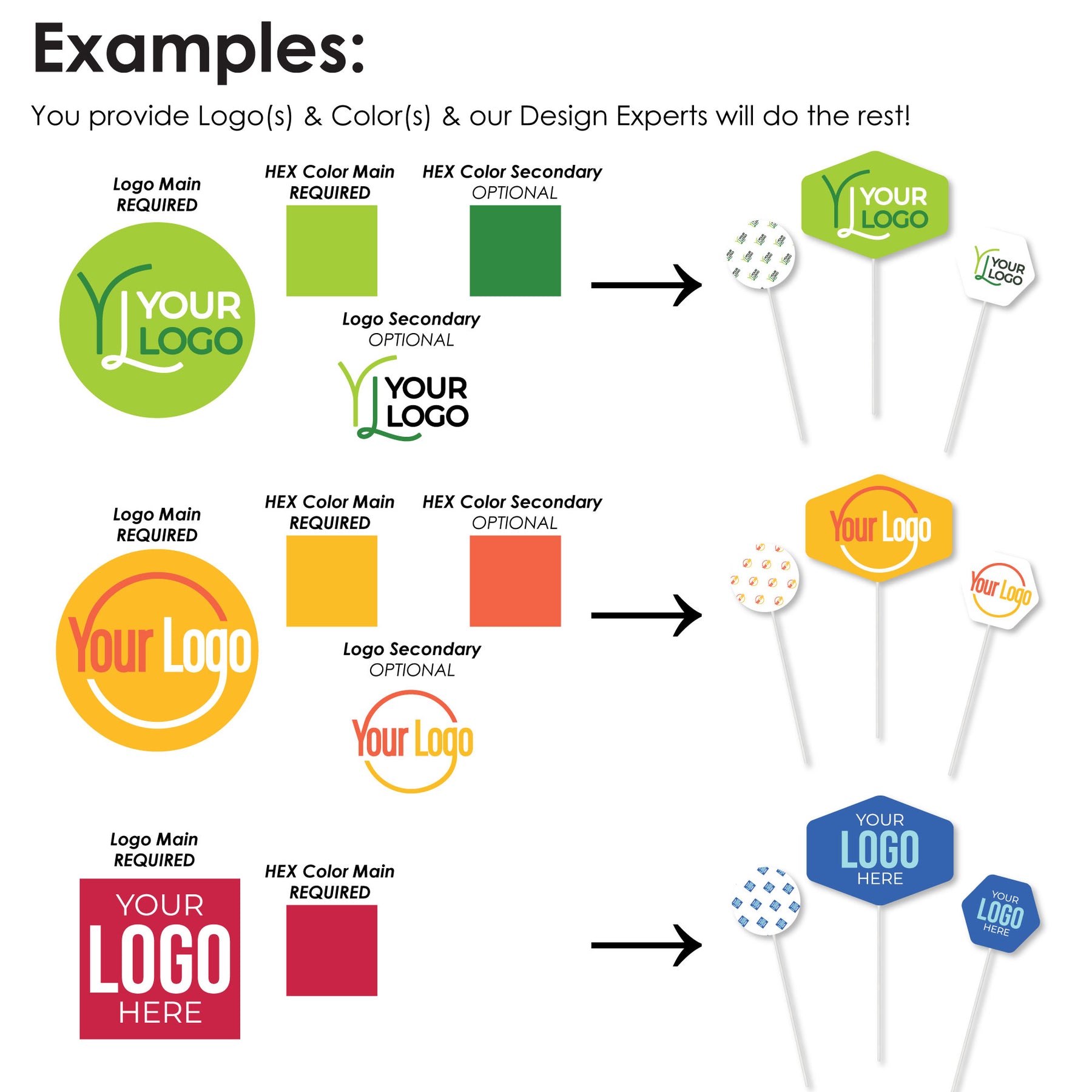Custom Logo Table Toppers - Personalized Branded Business Party ...