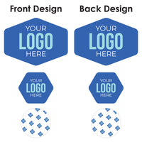 Custom Logo Table Toppers - Personalized Branded Business Party Centerpiece Sticks - Set of 15