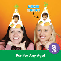 Custom Taco Bout Fun Cone Hats - 8 Ct