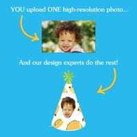 Custom Taco Bout Fun Cone Hats - 8 Ct