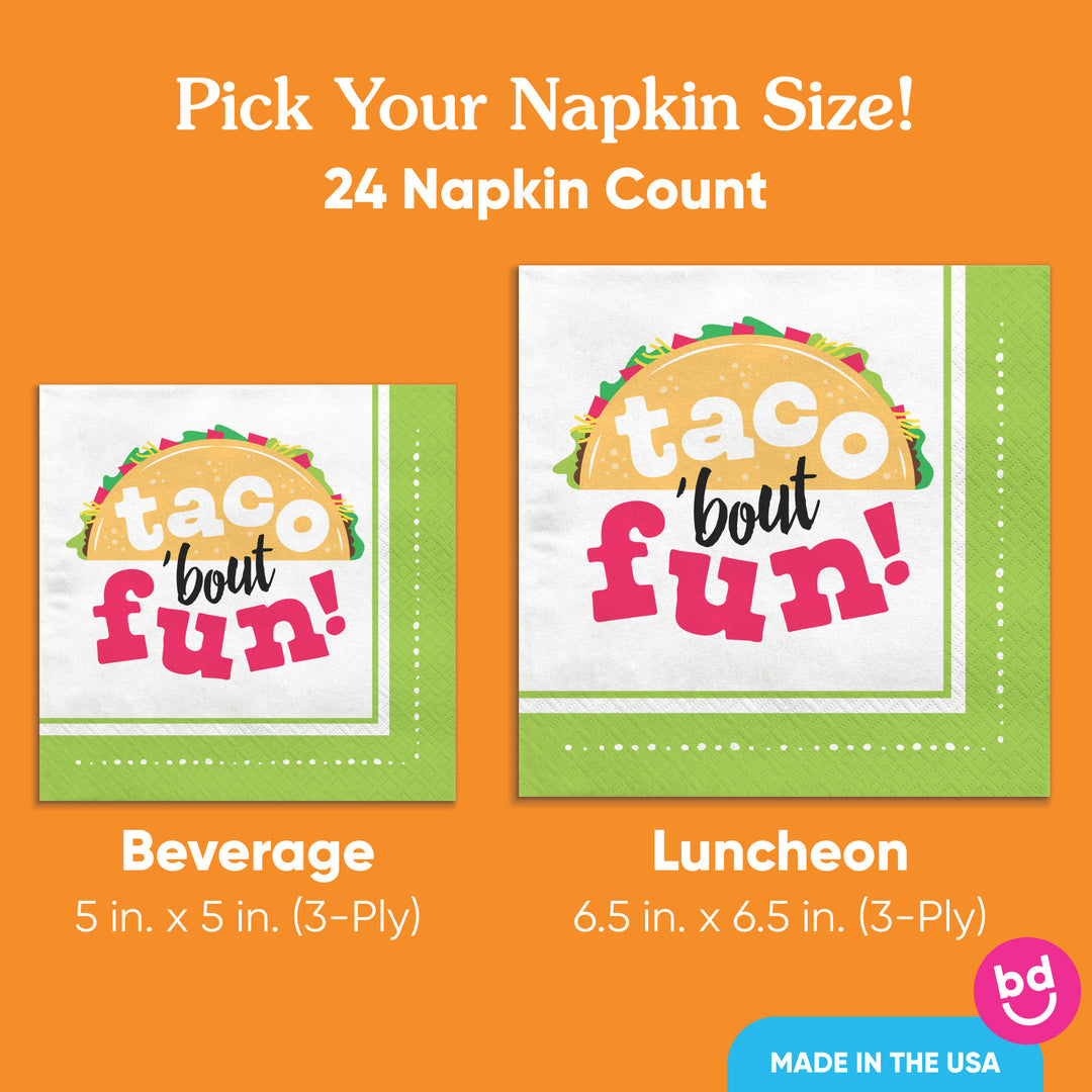Napkins - Taco Bout Fun - 24 Ct