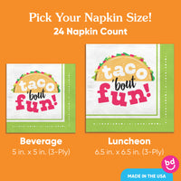 Napkins - Taco Bout Fun - 24 Ct
