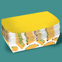 Taco Bout Fun Paper Food Trays - 12 Ct
