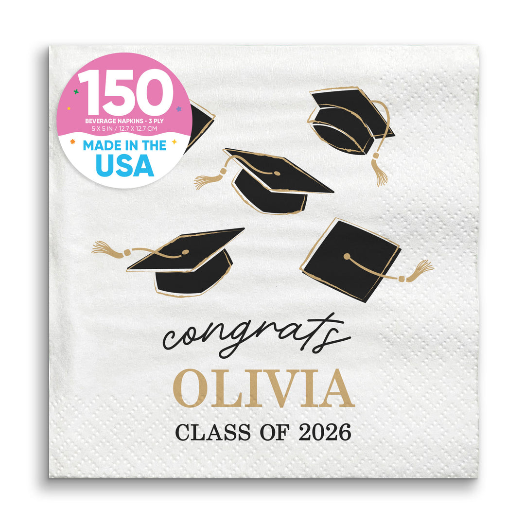 Custom Text - Grad Napkins