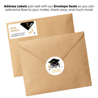 Custom Text Graduation Return Address Labels - 120 Ct