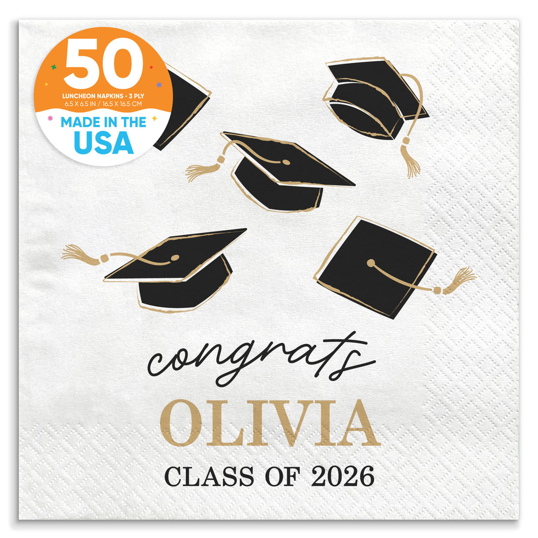 Custom Text - Grad Napkins