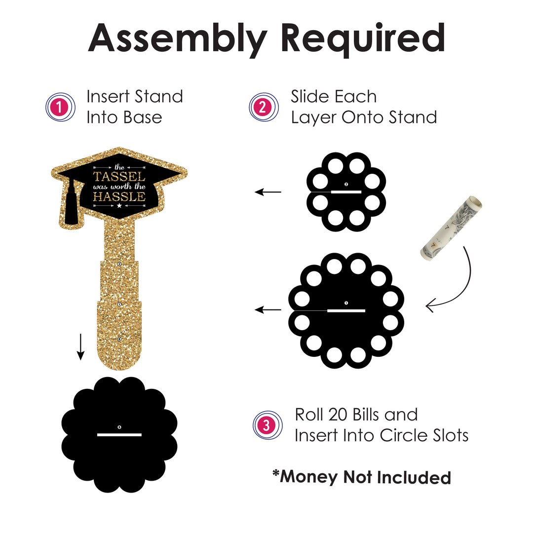 Tassel Worth The Hassle Gold Cash Cake