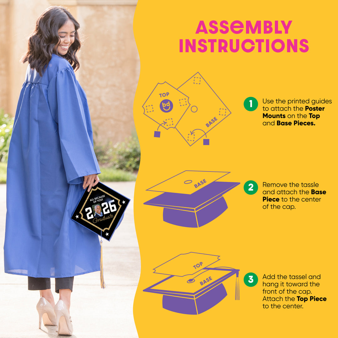 Graduation cap assembly instructions