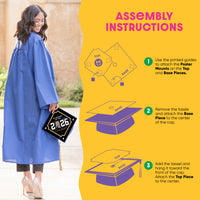 Graduation cap assembly instructions