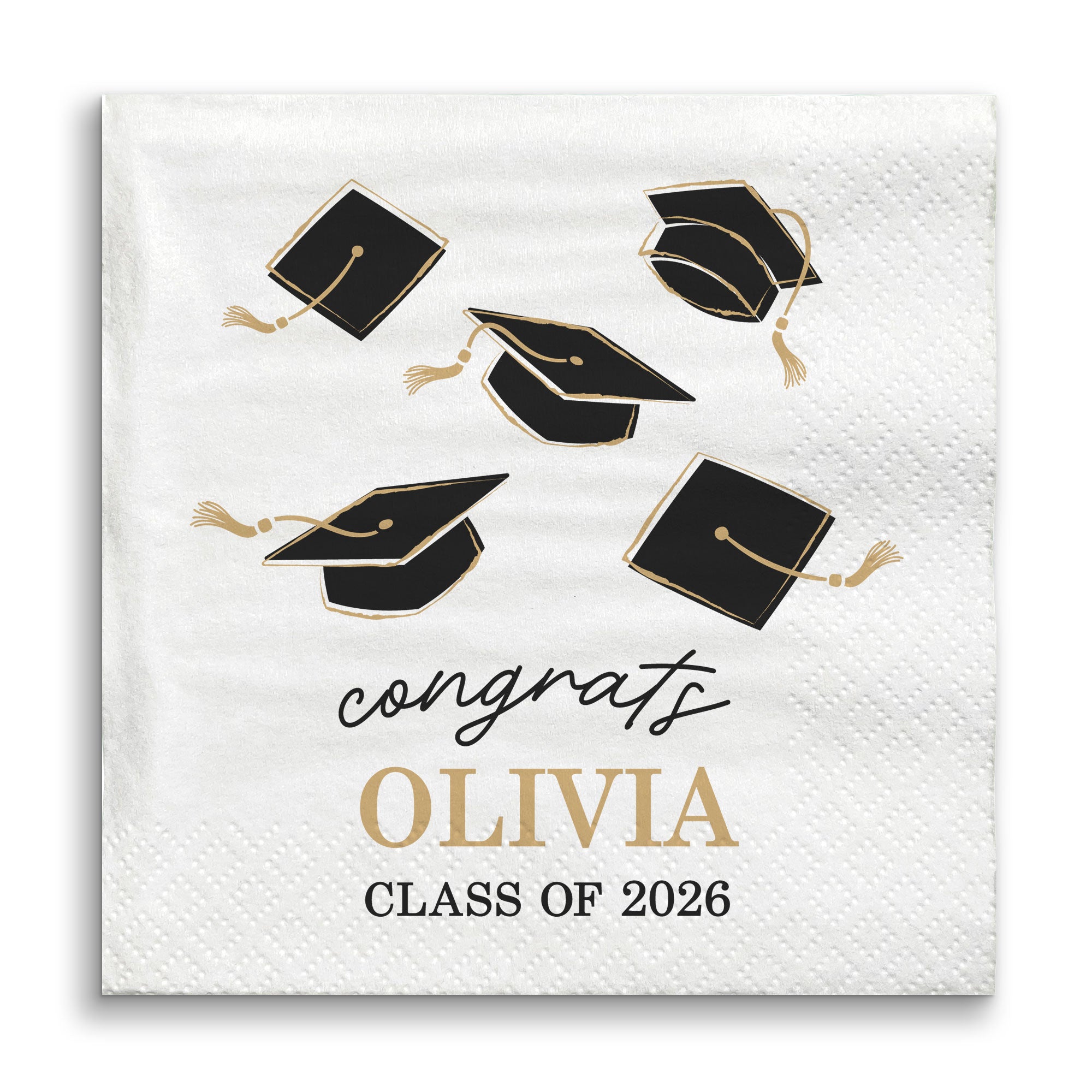 Personalized Graduation Napkins – Class of 2026 | BigDotOfHappiness.com