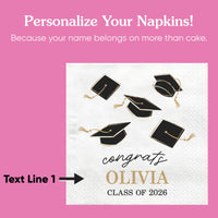 Custom Text - Grad Napkins