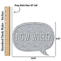 Graduation Party - Silver - 2026 Graduation Party Photo Booth Props Kit - 20 Count