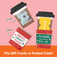 Assorted Teacher Holiday Presents Nifty Gifty Card Holders - 8 Ct