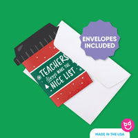 Assorted Teacher Holiday Presents Nifty Gifty Card Holders - 8 Ct