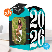 Graduation Photo Centerpieces - 8 Ct