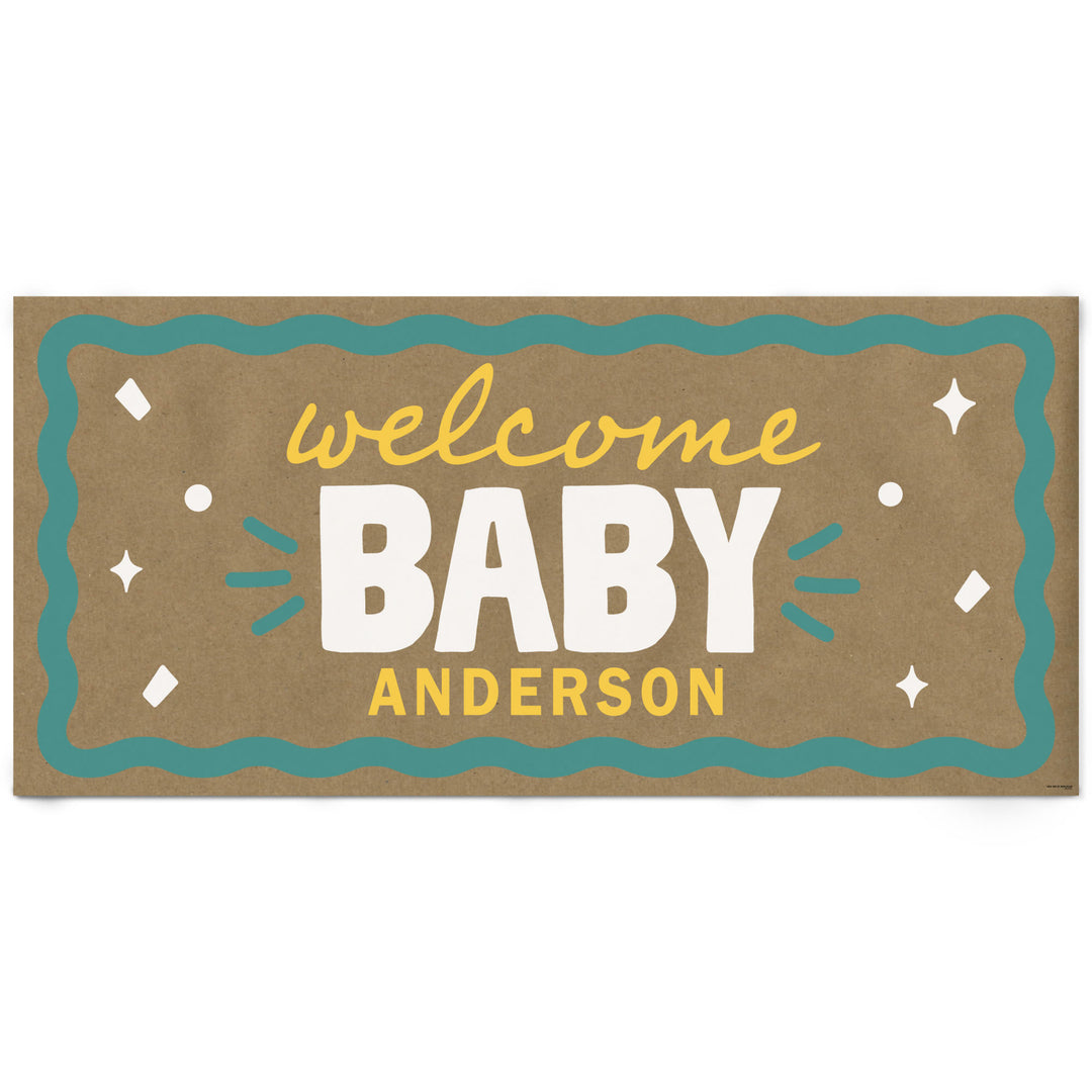 Teal custom baby banner main image 