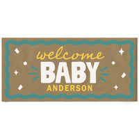 Teal custom baby banner main image 