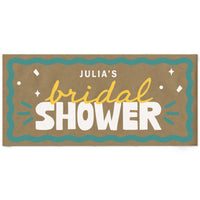 Teal custom bridal banner main image