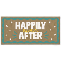 Teal and yellow bridal banner main image
