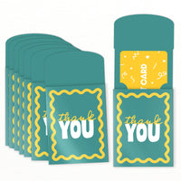 Teal and yellow gift card holders set main image 