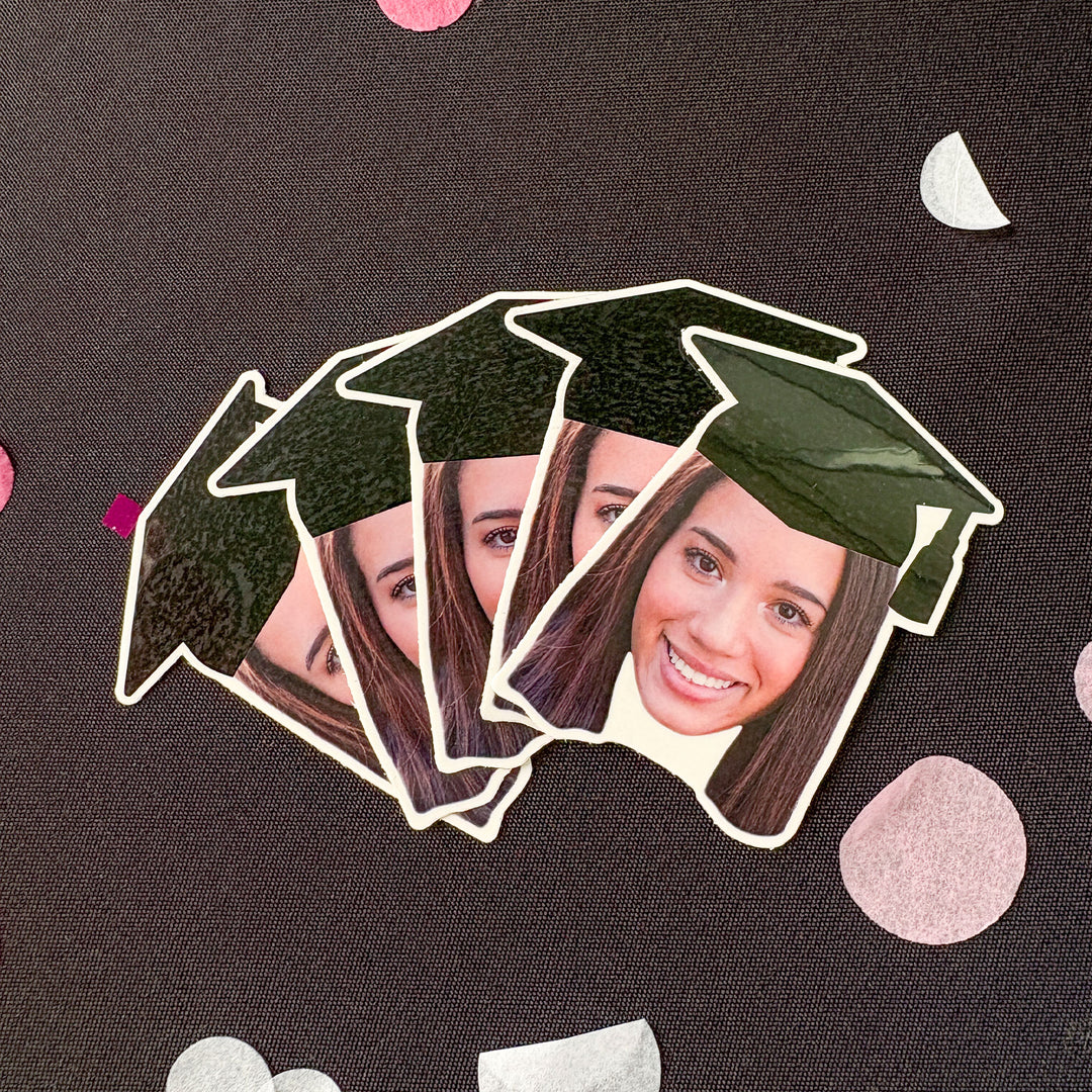 Custom Grad Cap Temporary Tattoos - 12 Ct