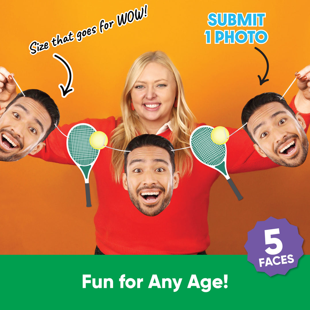 Custom Face Tennis Garland Banner