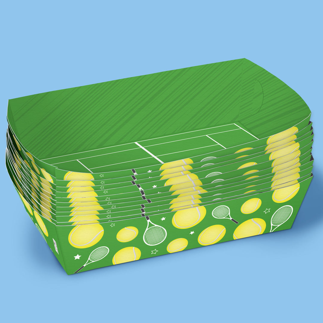 Tennis Party Paper Food Trays - 12 Ct
