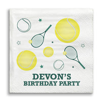 Custom Text Napkins - Tennis