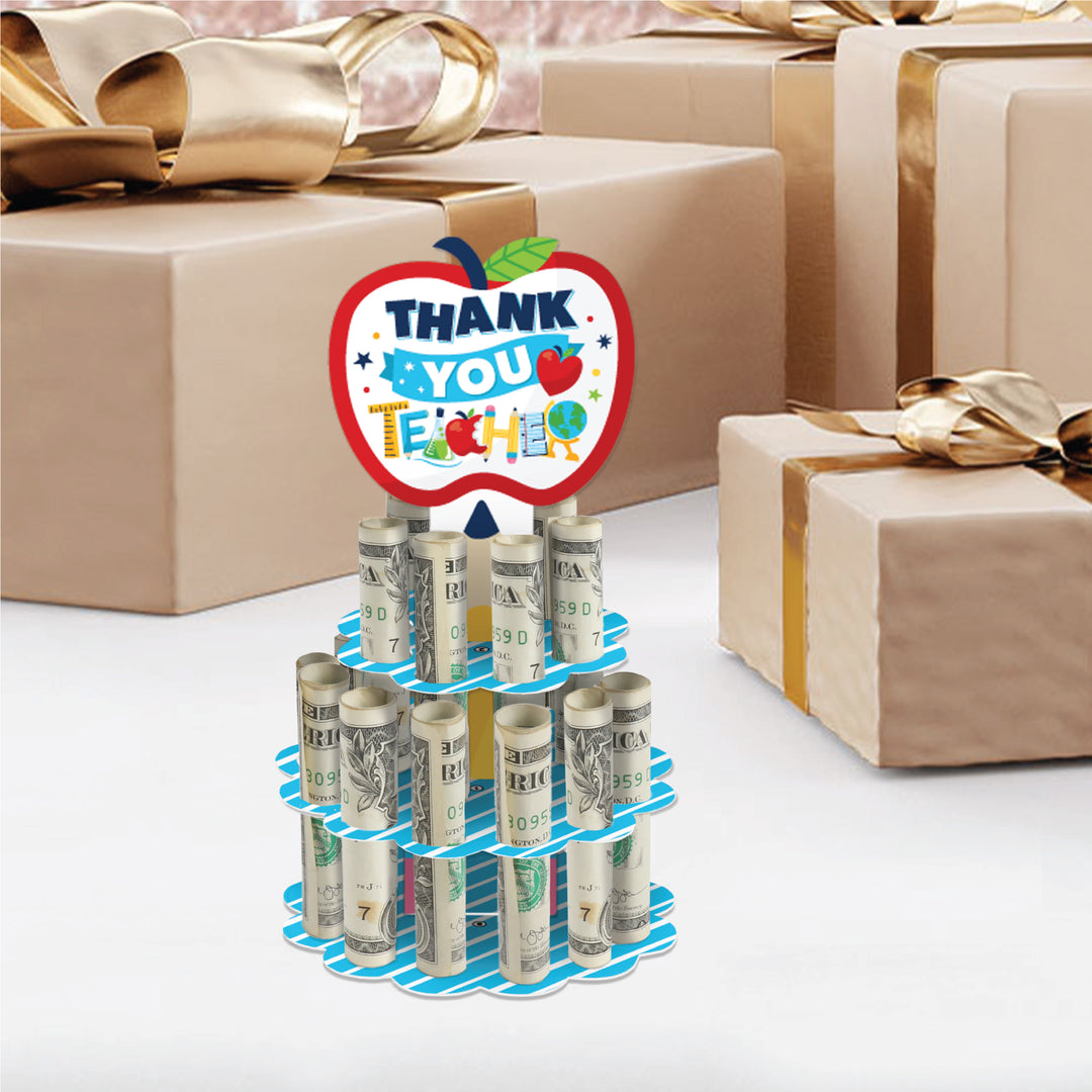 Thank You Teachers - DIY Teacher Appreciation Money Holder Gift - Cash Cake