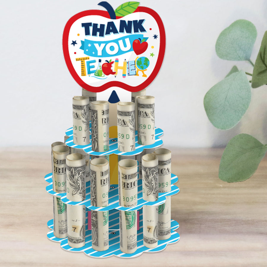 Thank You Teachers - DIY Teacher Appreciation Money Holder Gift - Cash Cake