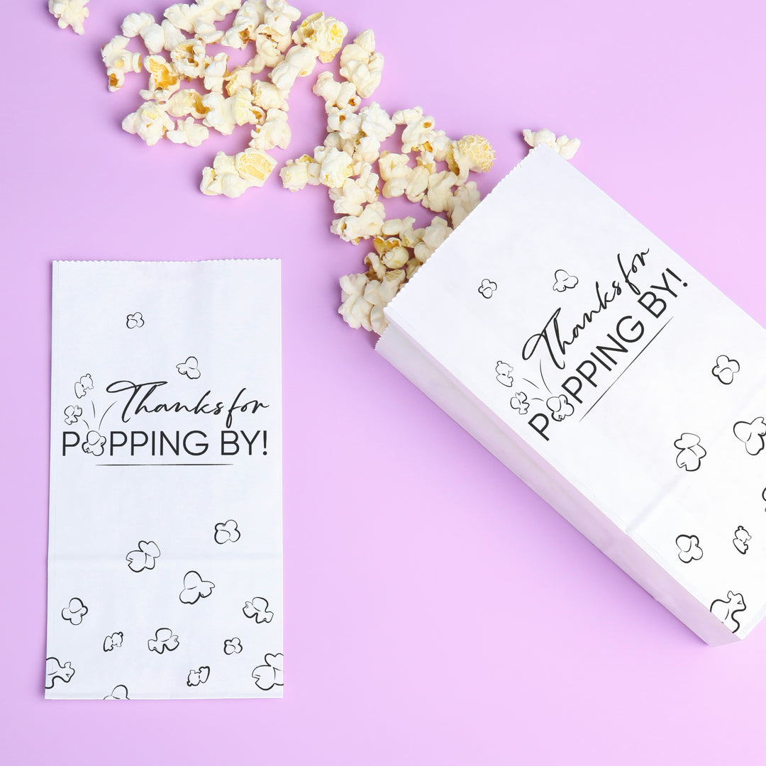 Popcorn Bags - Thanks For Popping By - 25 Ct
